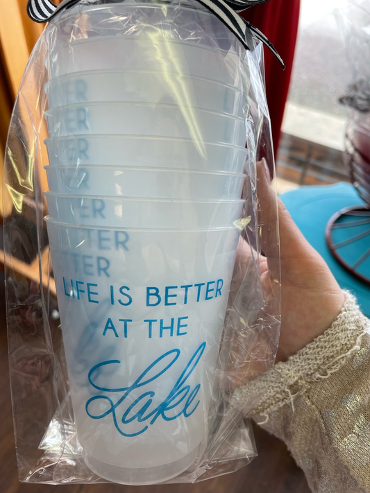 Life Is Better At The Lake Party Cups