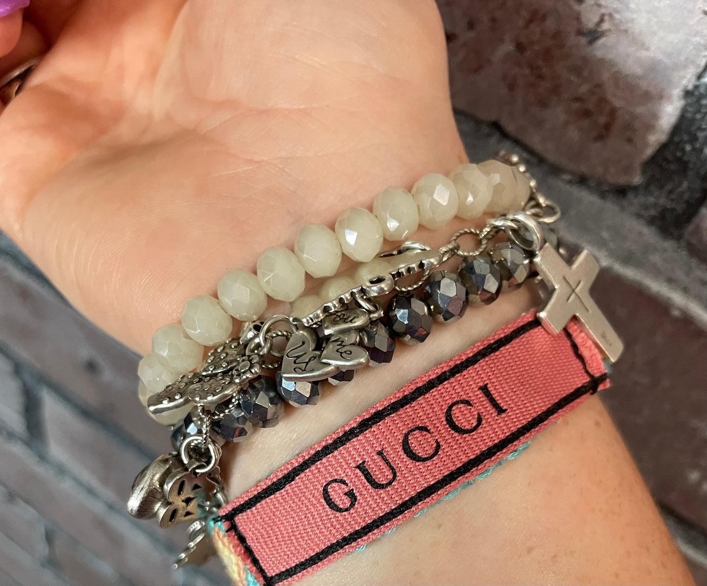 Designer Inspired Braided Bracelet Gucci